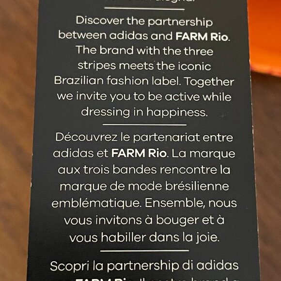 Farm Rio Adidas Colab Racerback Farm Bra Training Entrenamiento Orange Pink S - Picture 11 of 13